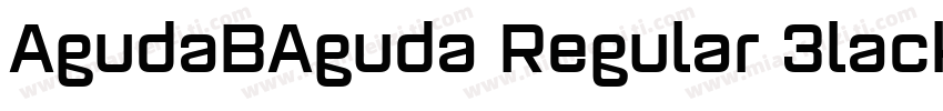 AgudaBAguda Regular 3lackW05 Regula字体转换